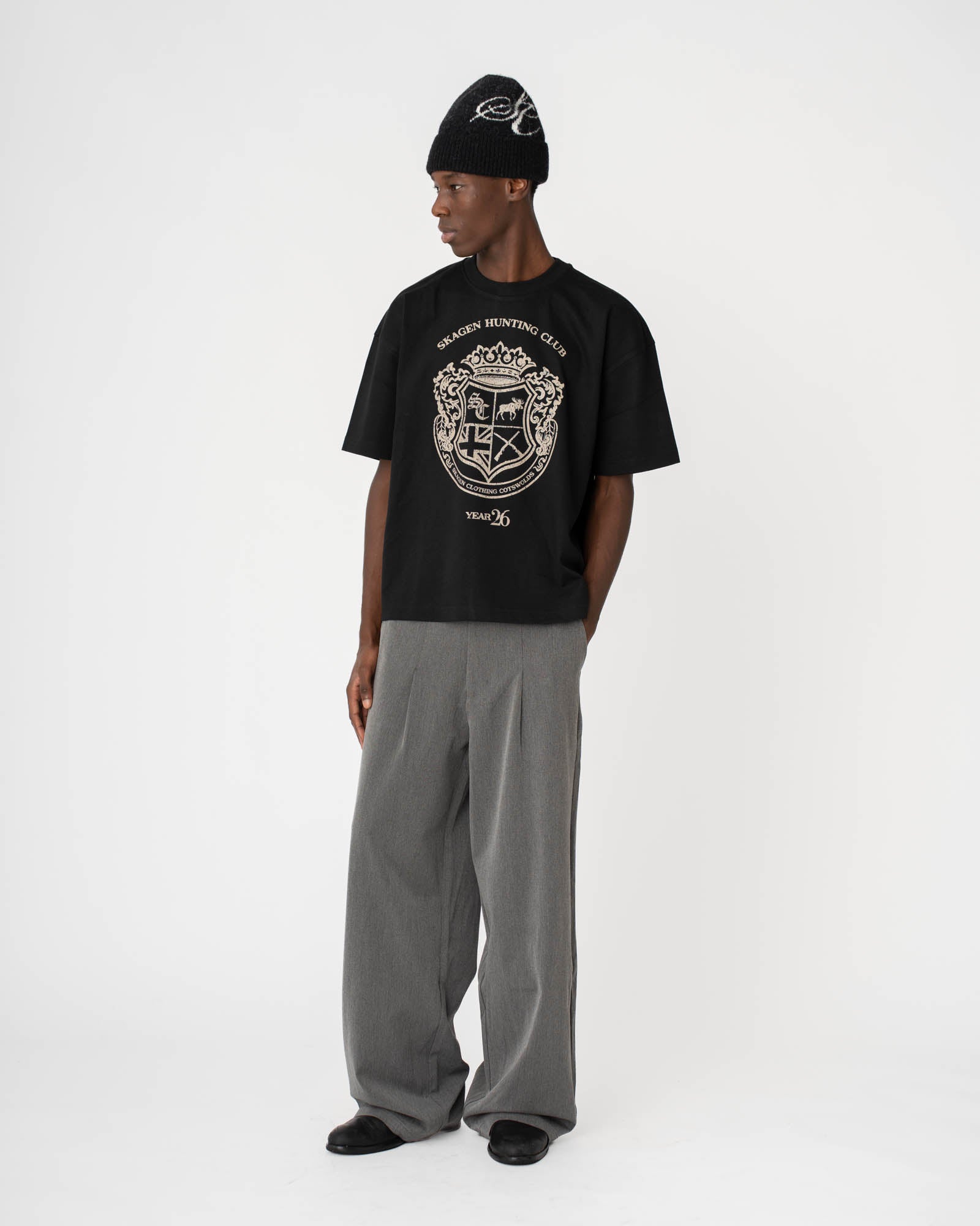 Graphic T-Shirt 'Country Club' Black