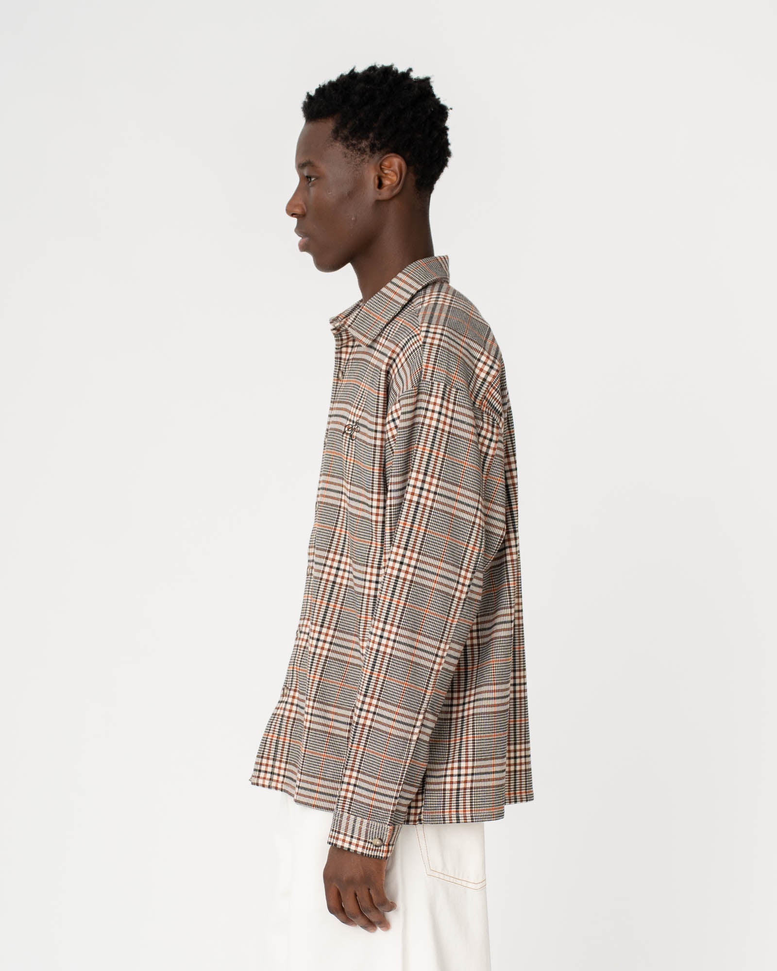 Checked Flannel shirt Sandstone