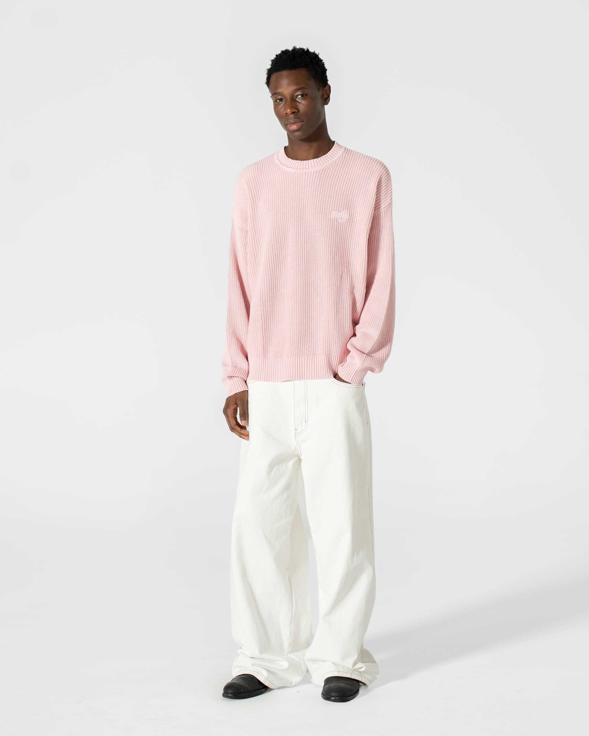 Knit Sweater Washed Pink