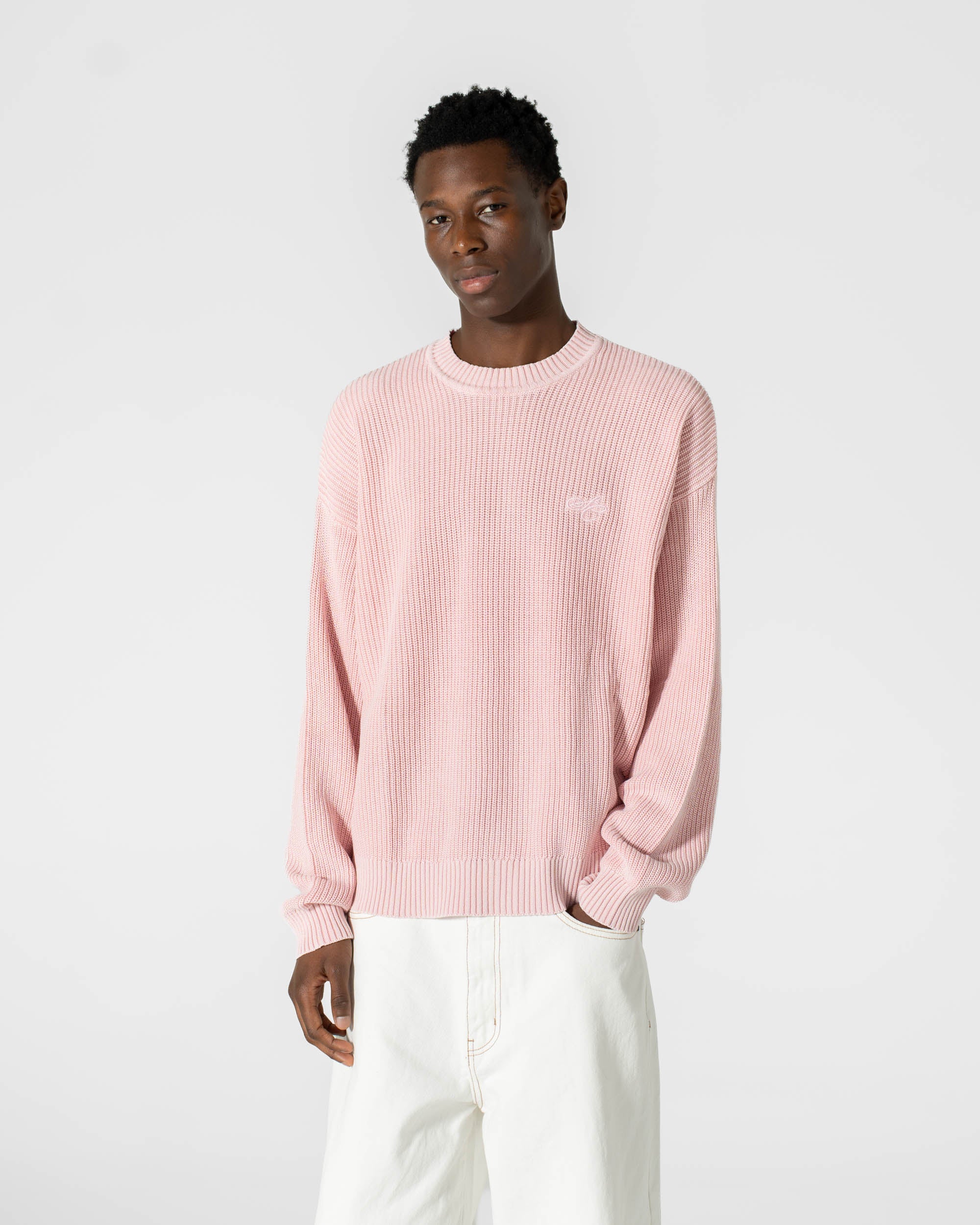 Knit Sweater Washed Pink
