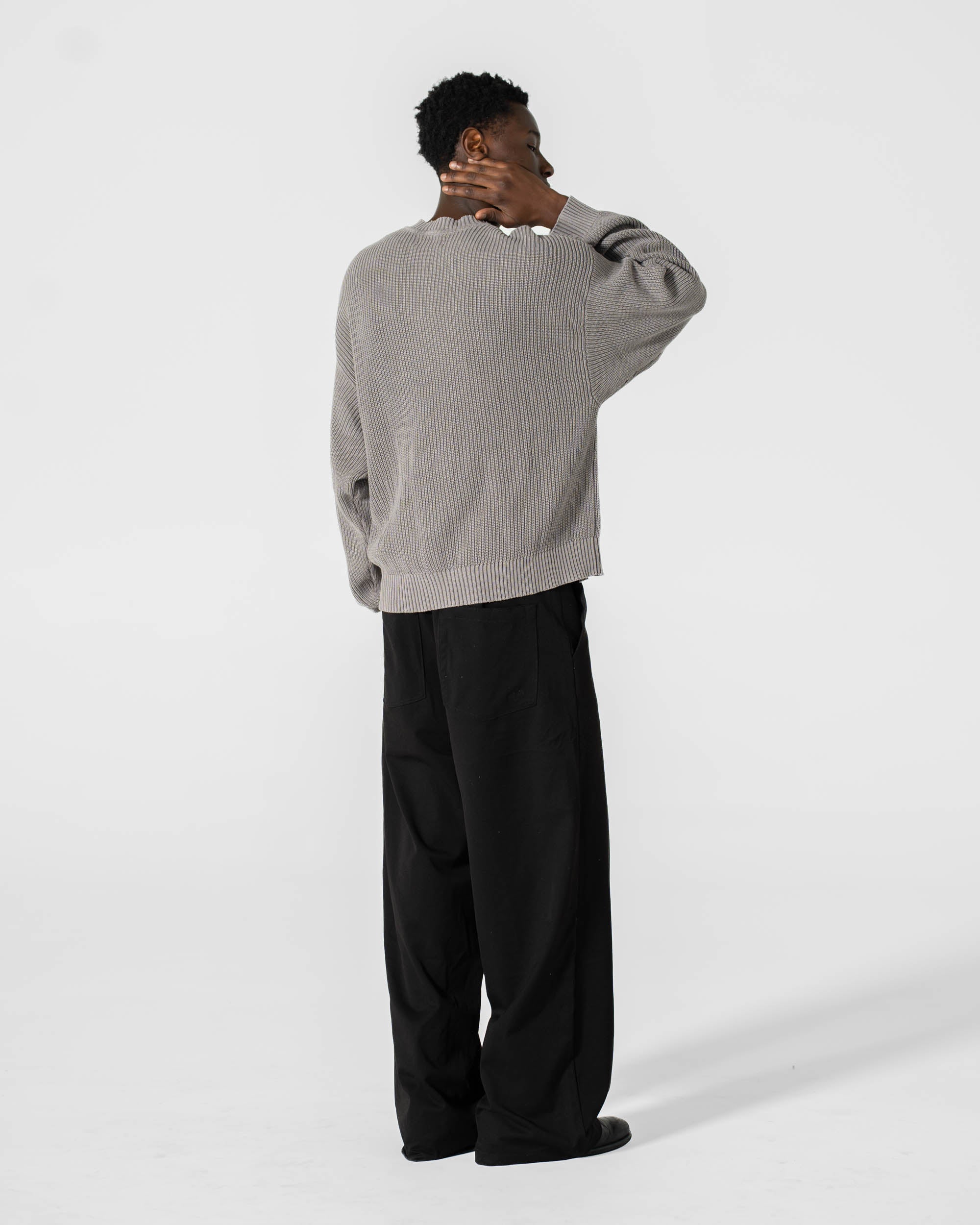 Knit Sweater Washed Grey
