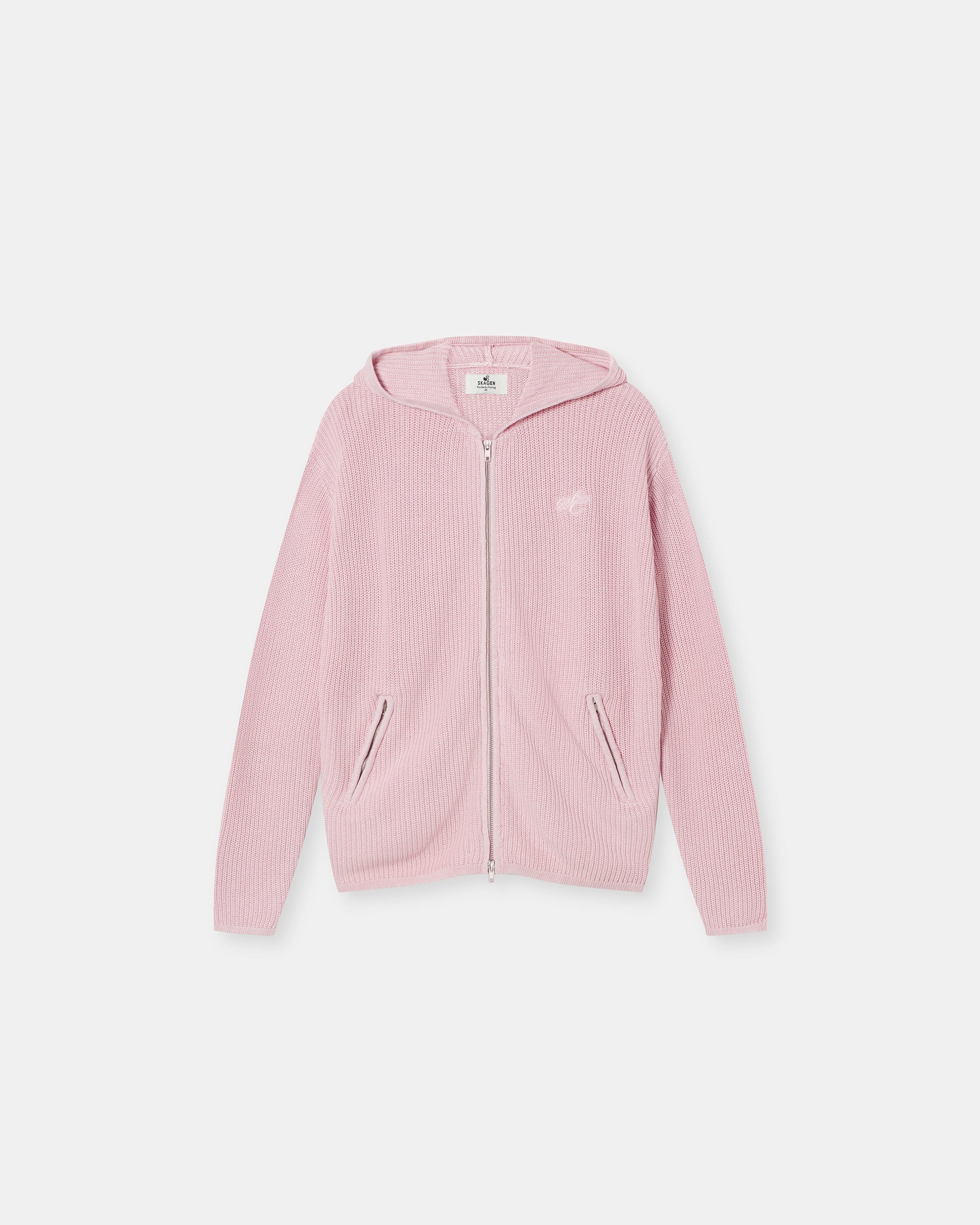 Knit Hoodie Washed Pink
