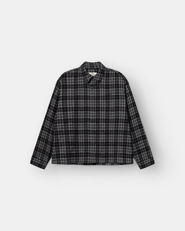 Checked Flannel Shirt grey