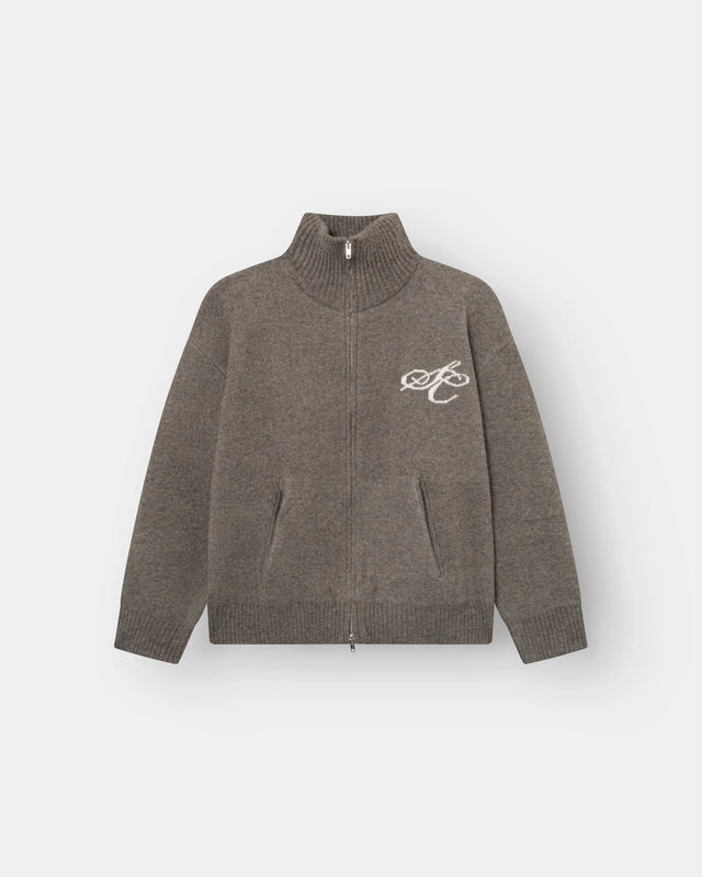 Vollzeig-Pullover dunkelgraue Dame