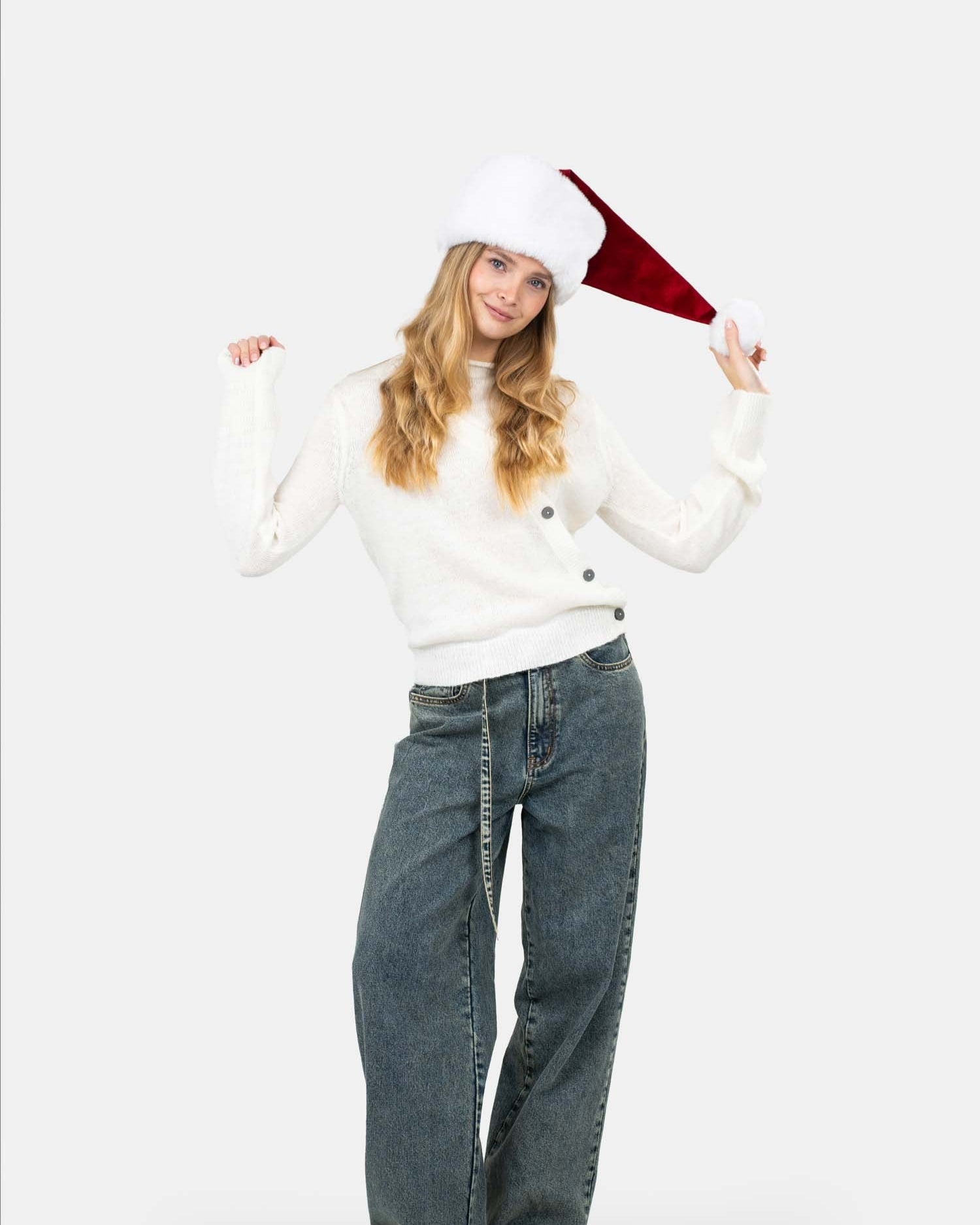 Asymmetrisk Cardigan Cremehvid | Skagen - clothing.dk