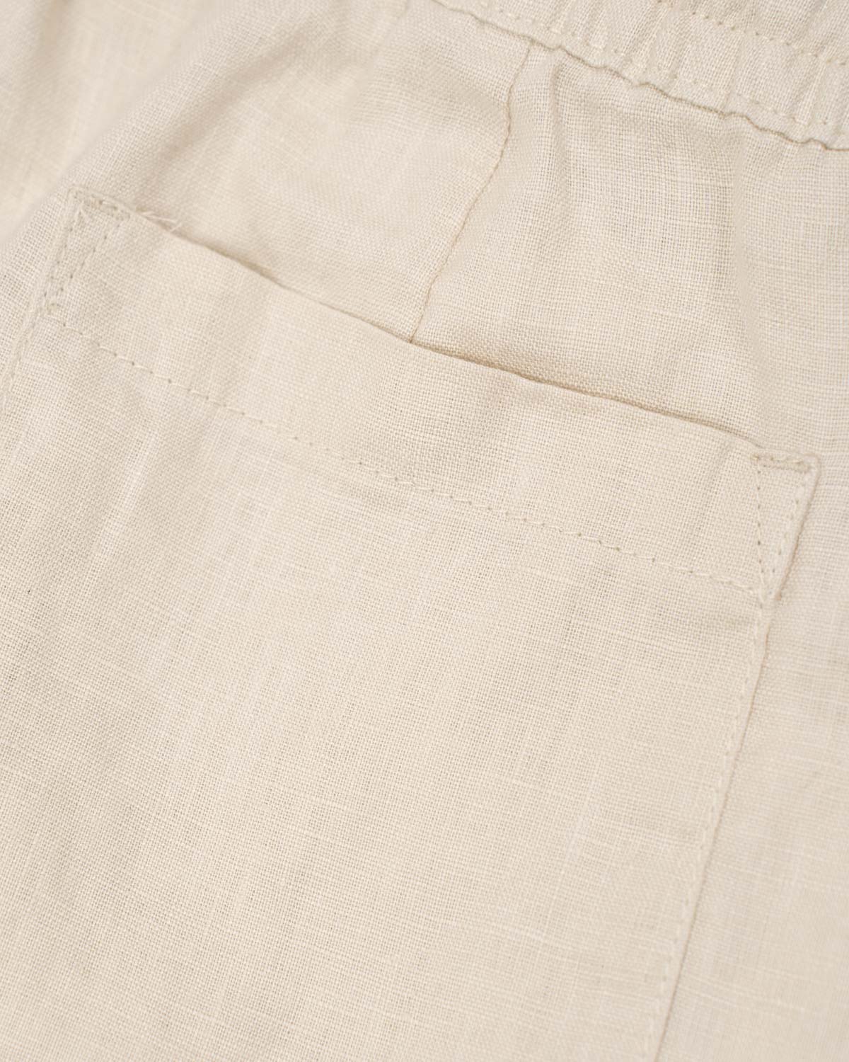 Baggy 100% hørbukser Beige | Skagen - clothing.dk