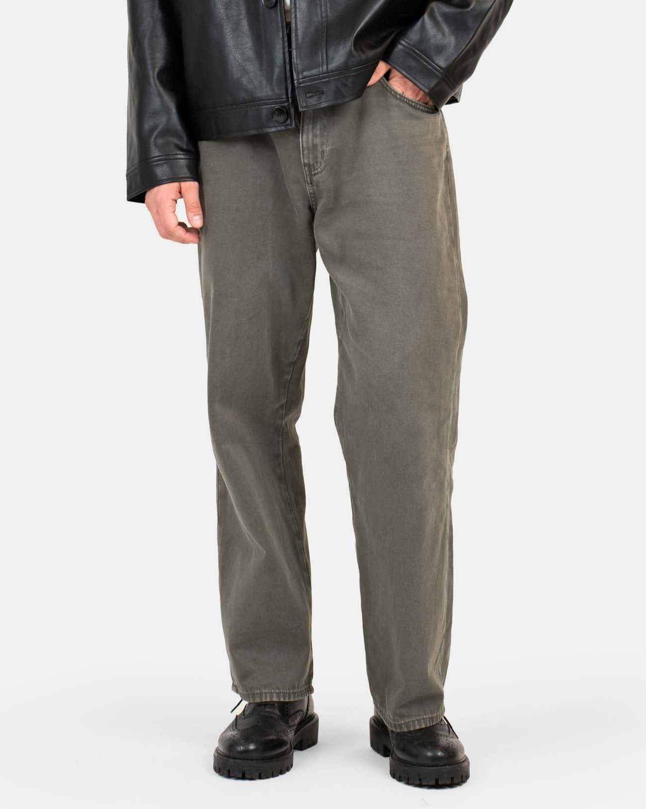 Baggy Denim Jeans Khaki Green | Skagen - clothing.dk