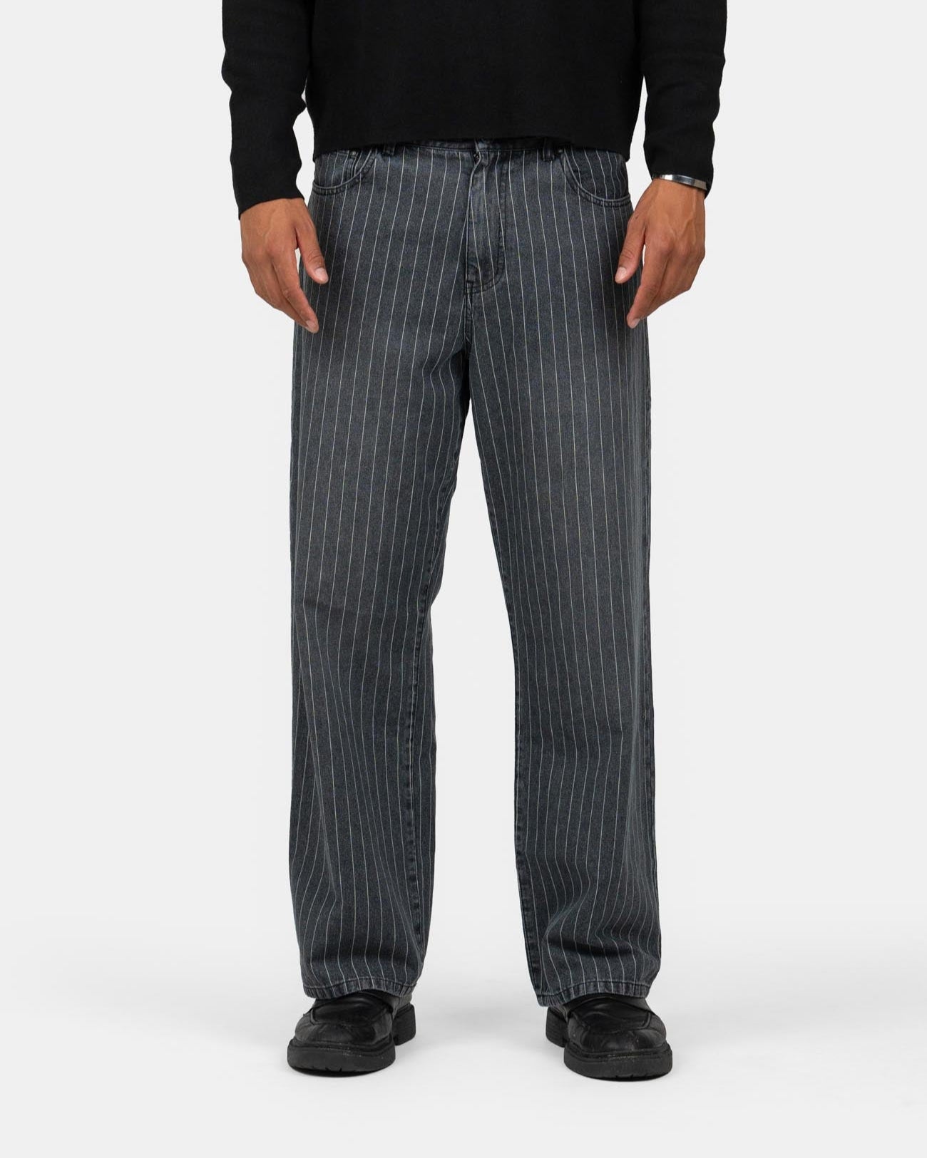 Baggy Denim Jeans Washed Pinstripe | Skagen - clothing.dk
