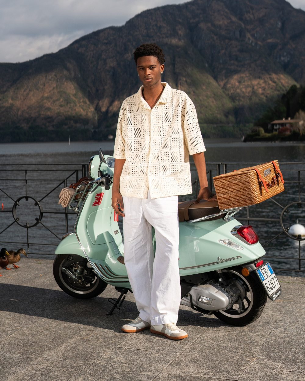 Baggy Hørbukser Hvid | Skagen - clothing.dk