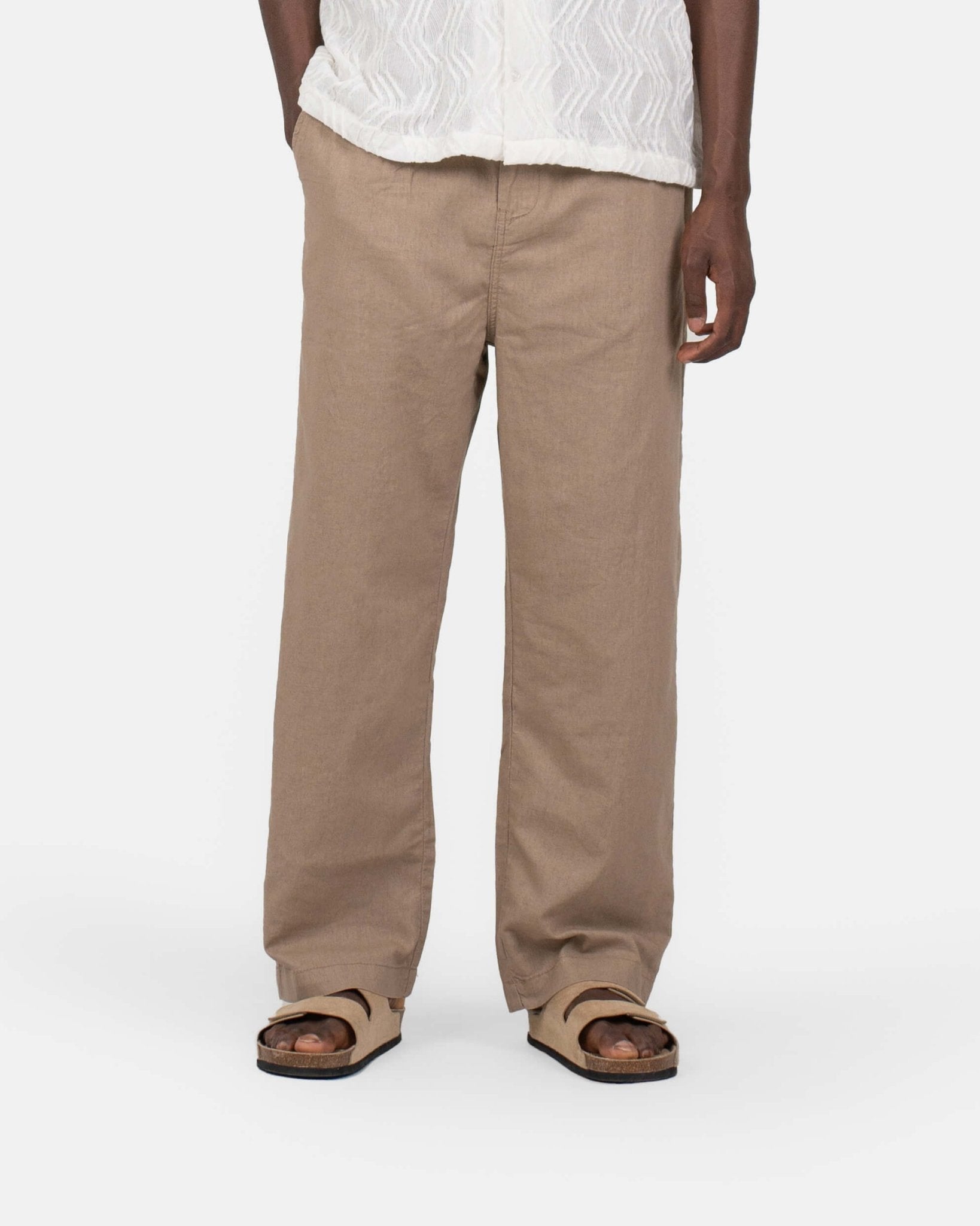 Baggy Hørbukser Mokka | Skagen - clothing.dk