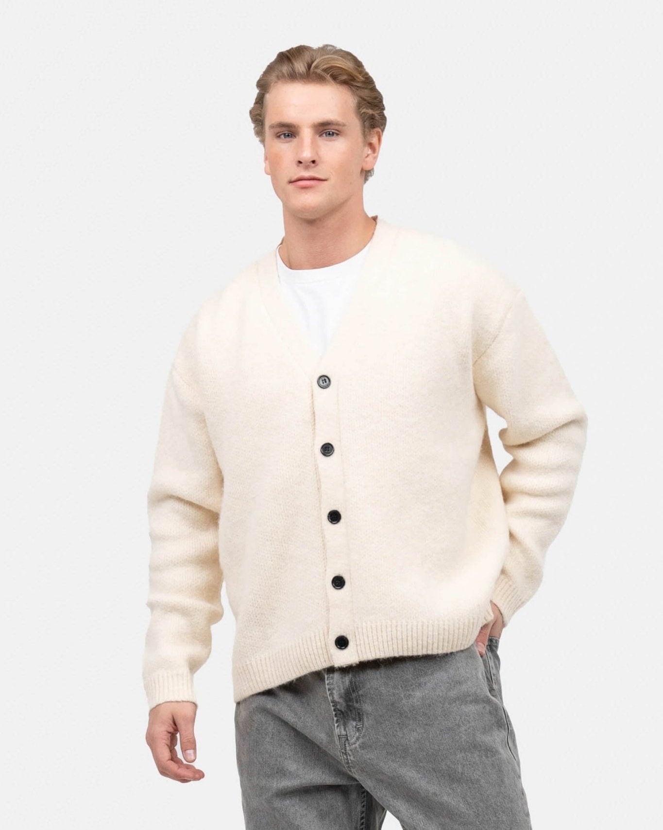 Cardigan Cremehvid | Skagen - clothing.dk