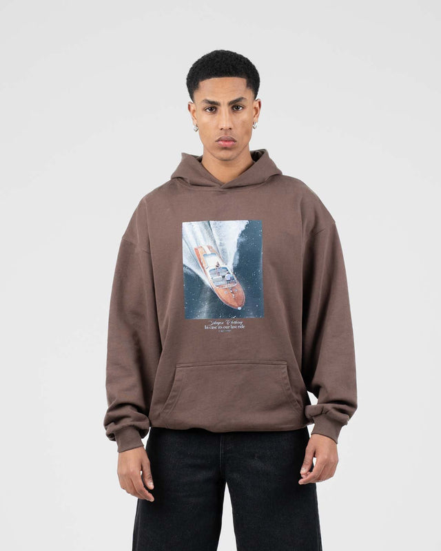 Como Graphic Hoodie Braun