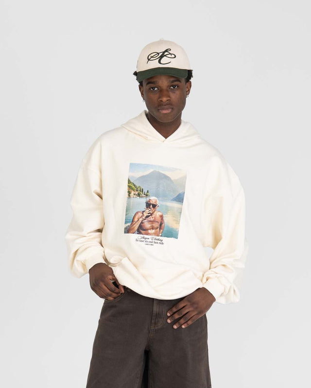 Como Graphic Hoodie Weiß