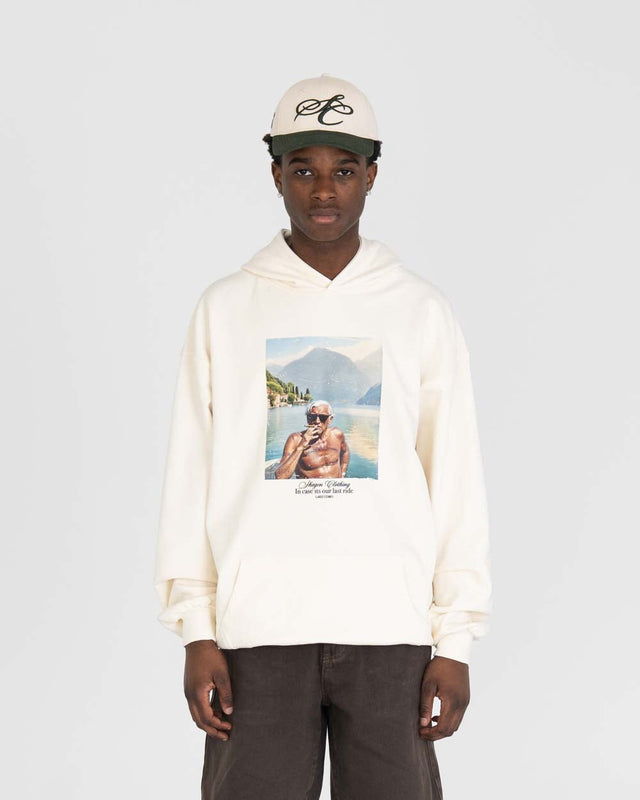 Como Graphic Hoodie Weiß