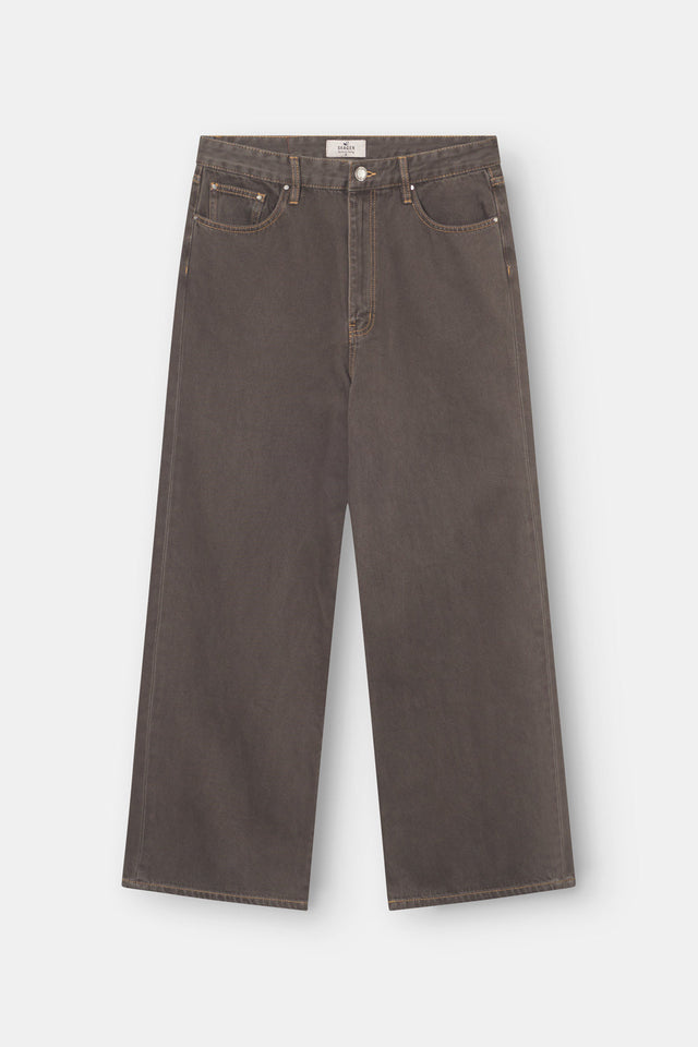 Baggy Denim Jeans Braun