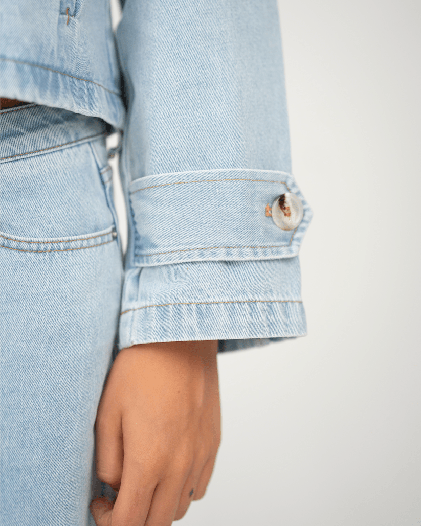 Denim jakke blå Josefine x SC | Skagen - clothing.dk