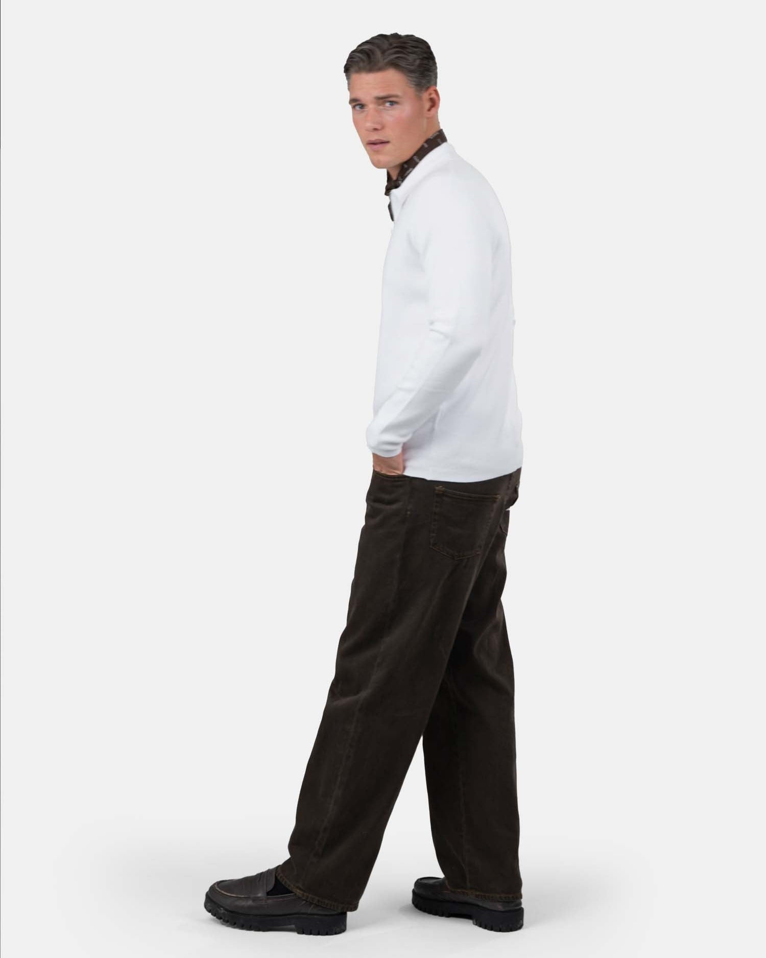 Half zip polo Hvid | Skagen - clothing.dk