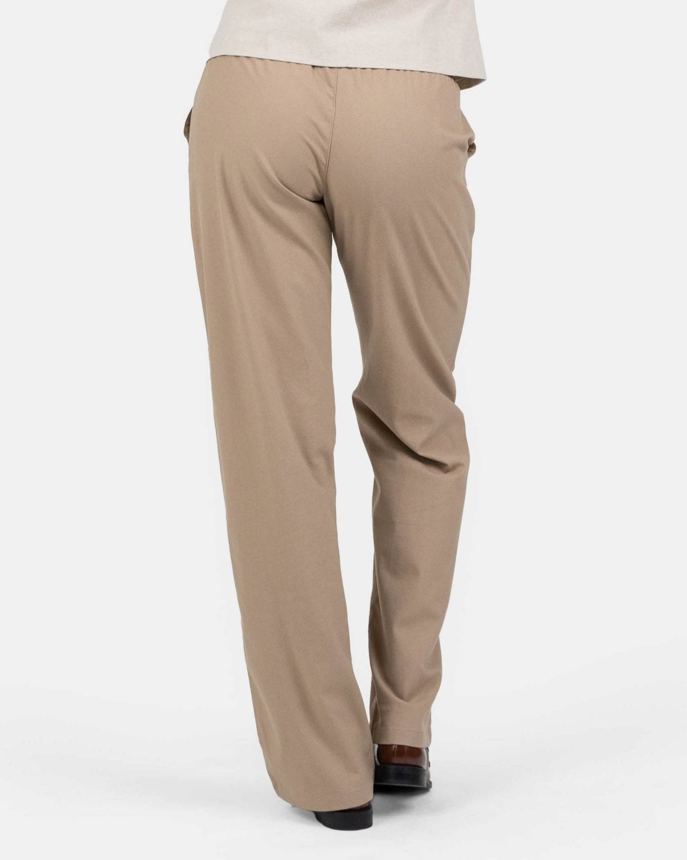 Heavyweight Hørbukser Lavtaljede Mokka | Skagen - clothing.dk