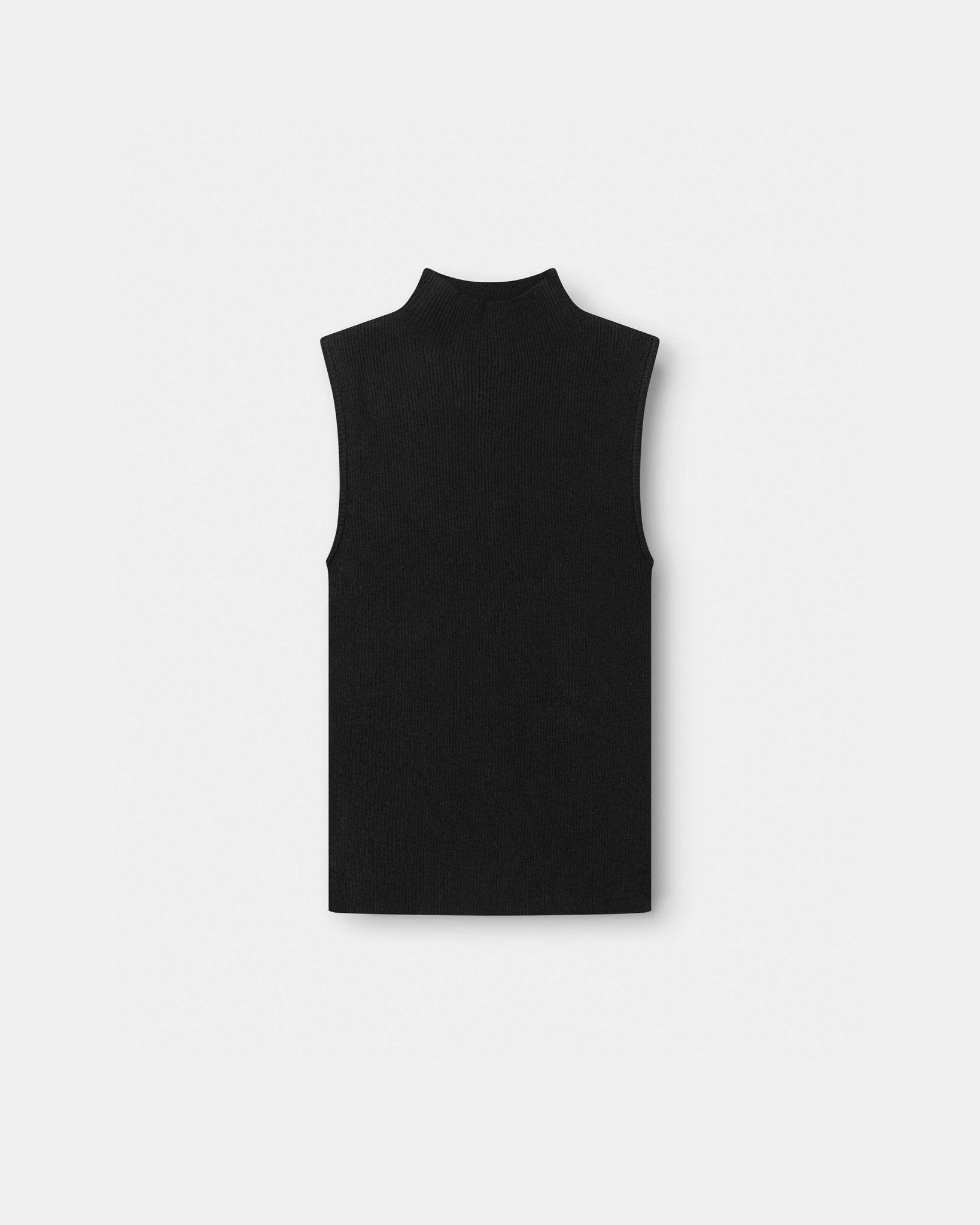 Highneck knitted Top Sort | Skagen - clothing.dk