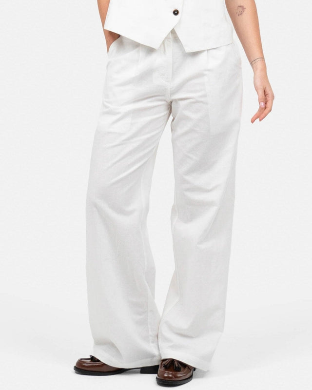 Hør Suitpants Hvid |  Skagen-clothing.dk