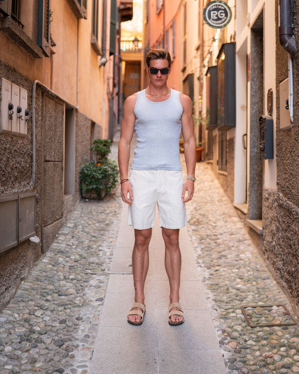 Hørshorts Beige | Skagen - clothing.dk