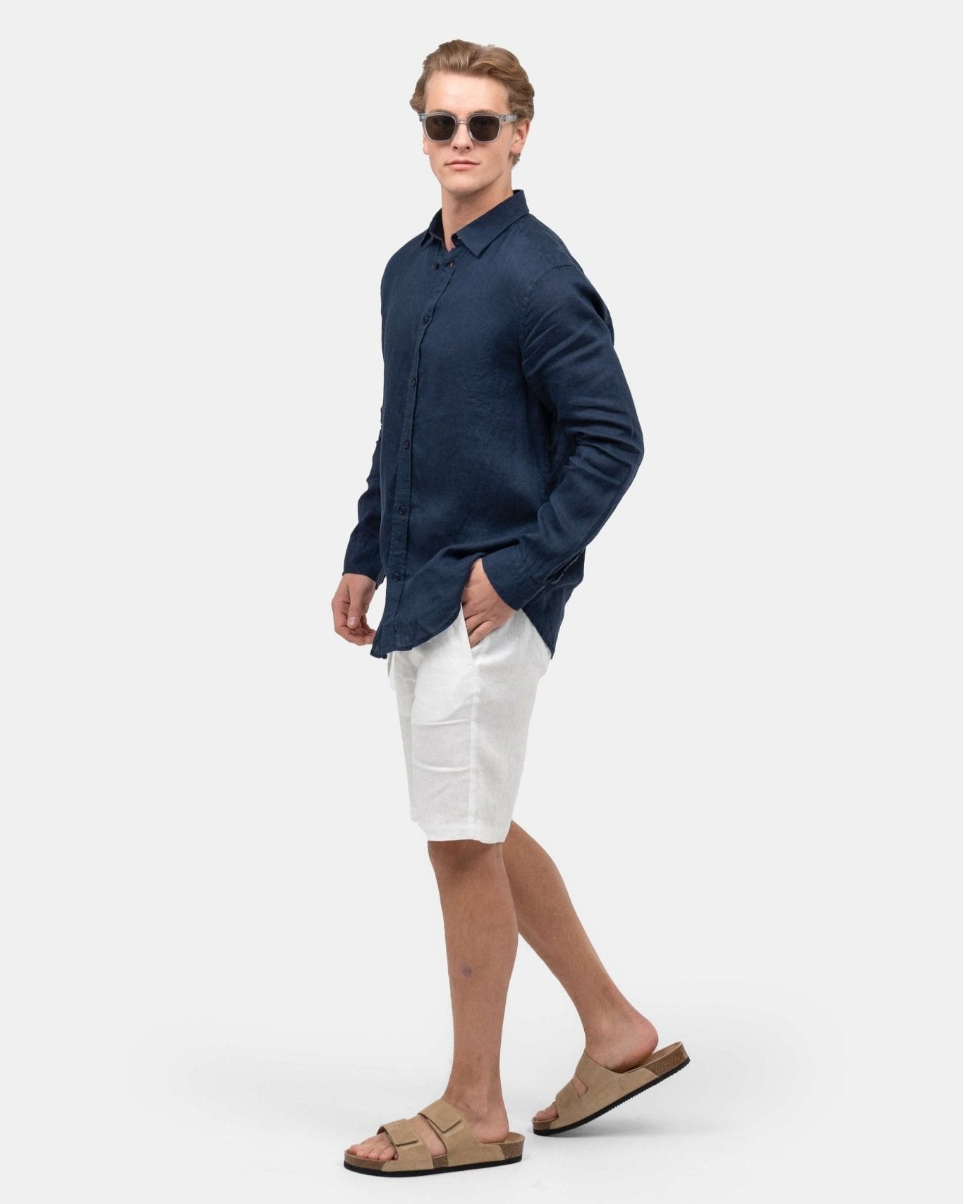 Hørshorts Hvid | Skagen - clothing.dk