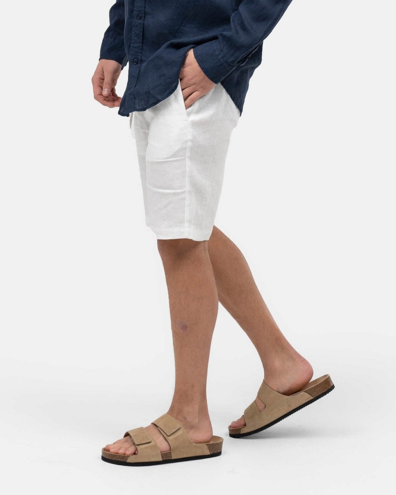 Hørshorts Hvid | Skagen - clothing.dk