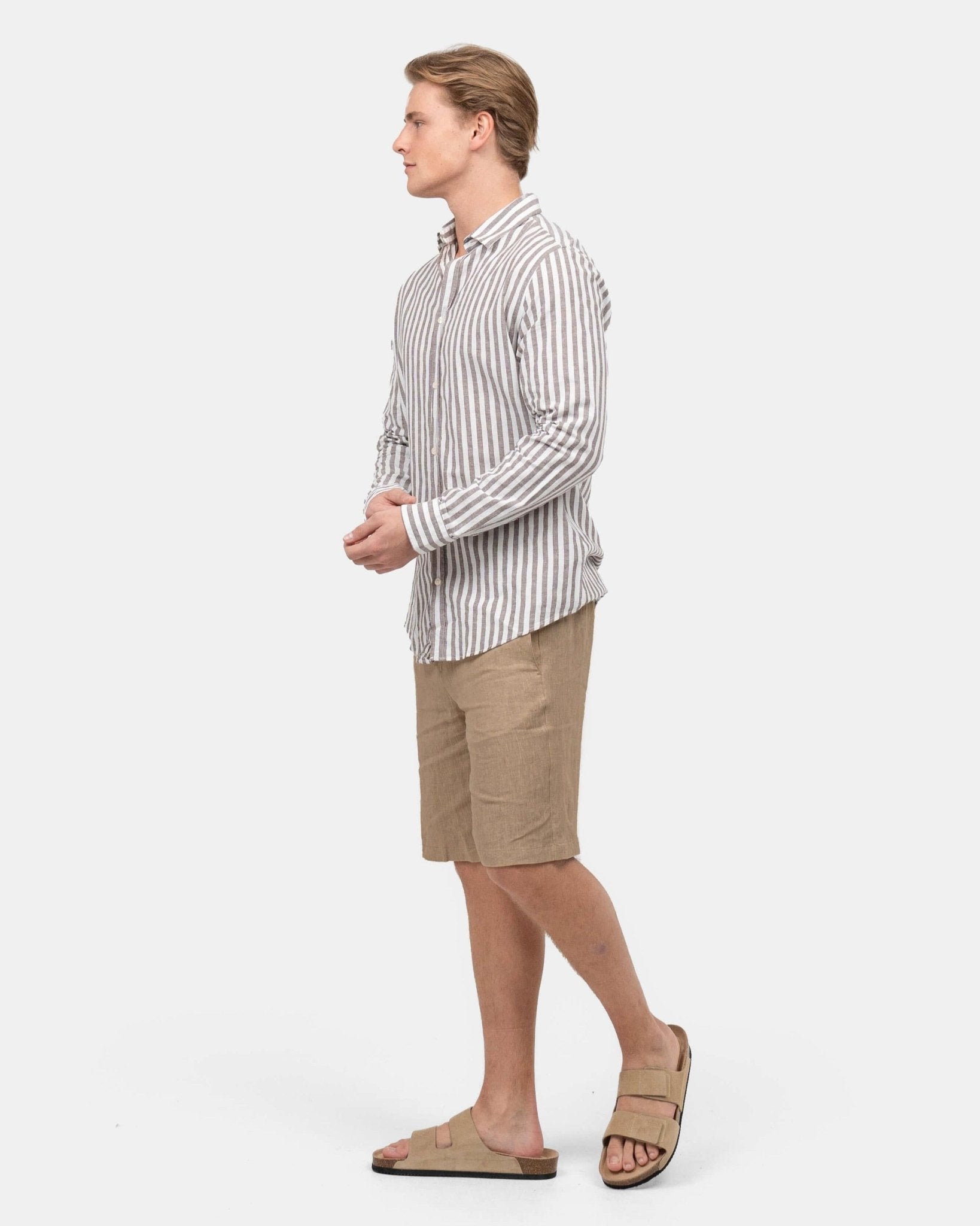 Hørshorts Mokka | Skagen - clothing.dk