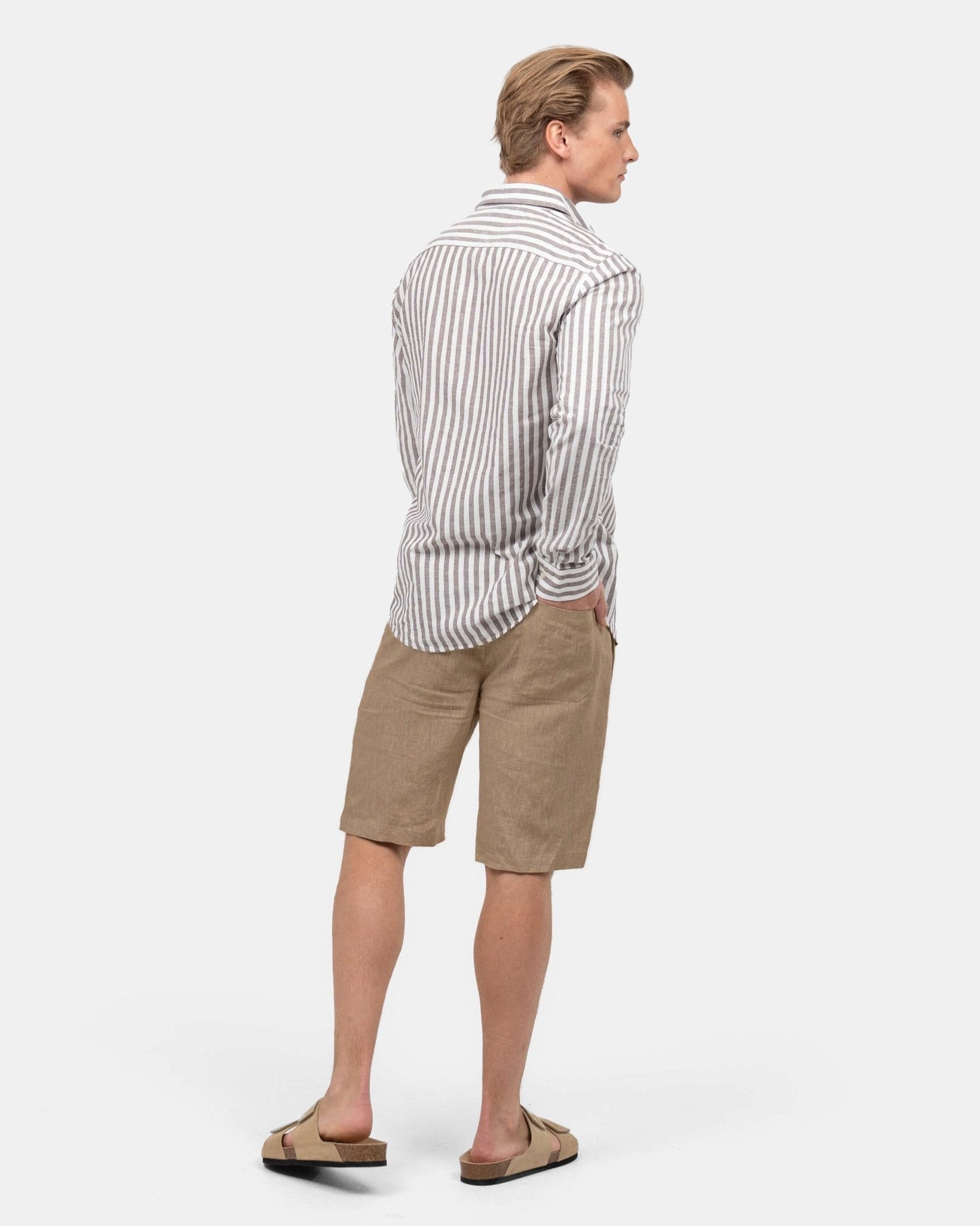 Hørshorts Mokka | Skagen - clothing.dk