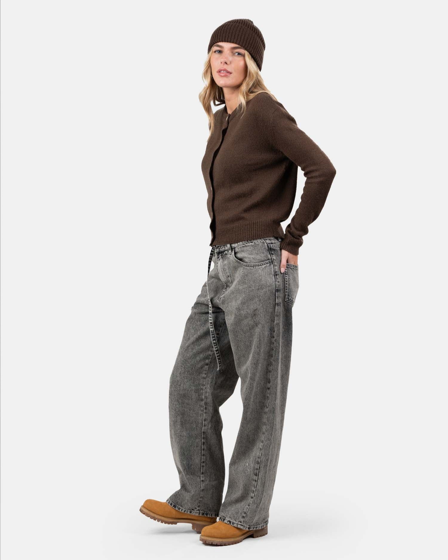 Light Weight Cardigan Brown | Skagen - clothing.dk