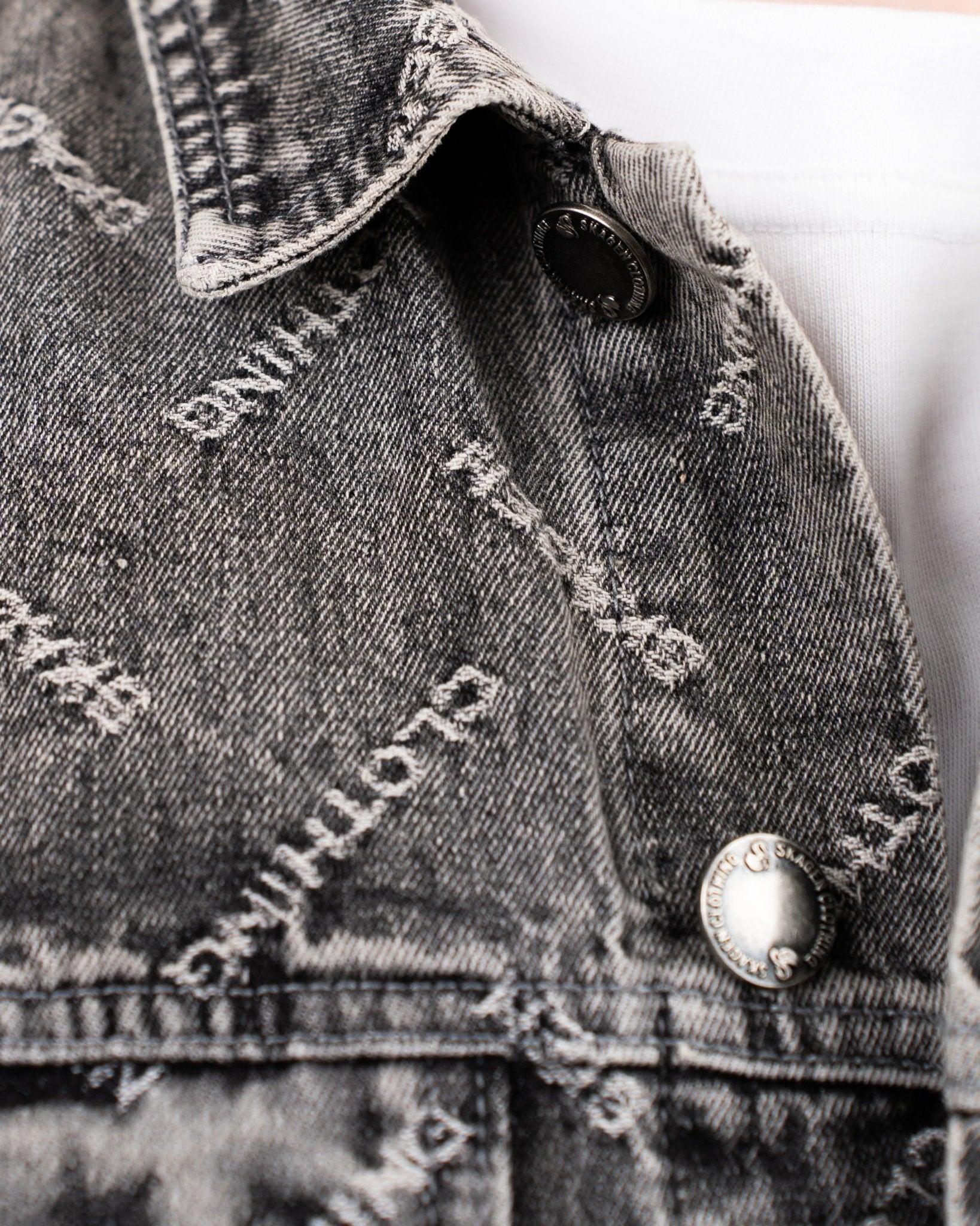 Monogram Denim Jacket Washed Grey | Skagen - clothing.dk