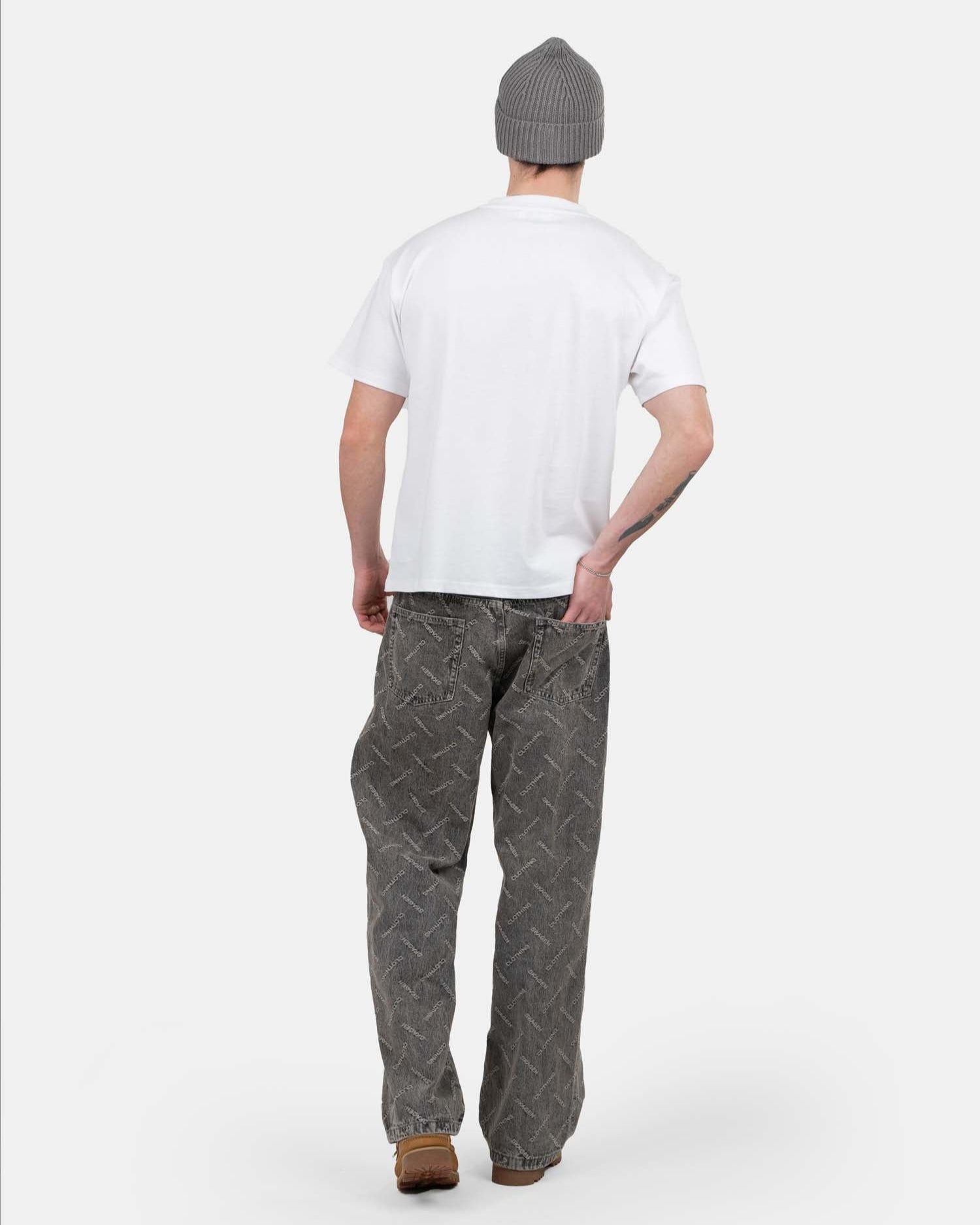 Monogram Denim Jeans Washed Grey | Skagen - clothing.dk