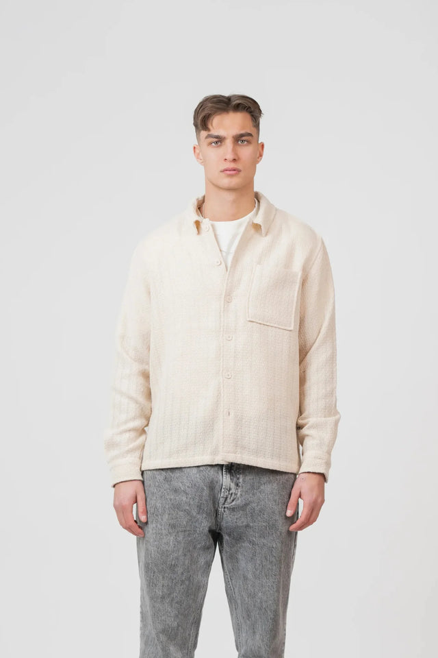 Overshirt Cremehvid |  Skagen-clothing.dk