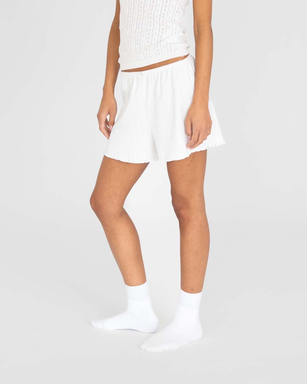 Pointelle Shorts White | Skagen - clothing.dk