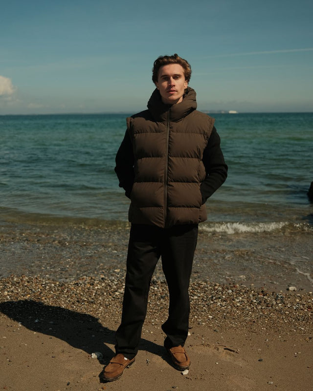 Puffer Jacket/Vest Brun | Skagen - clothing.dk