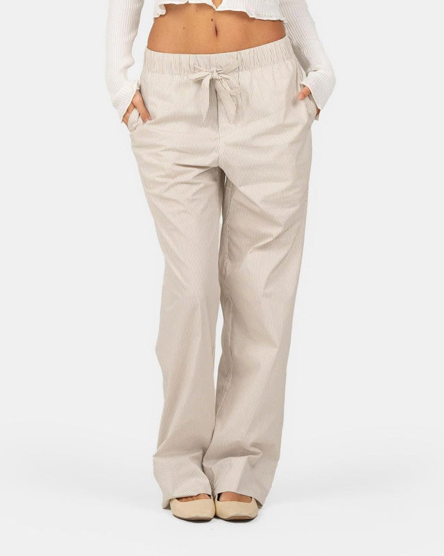 Pyjamas Pants Beige stribet | Skagen - clothing.dk