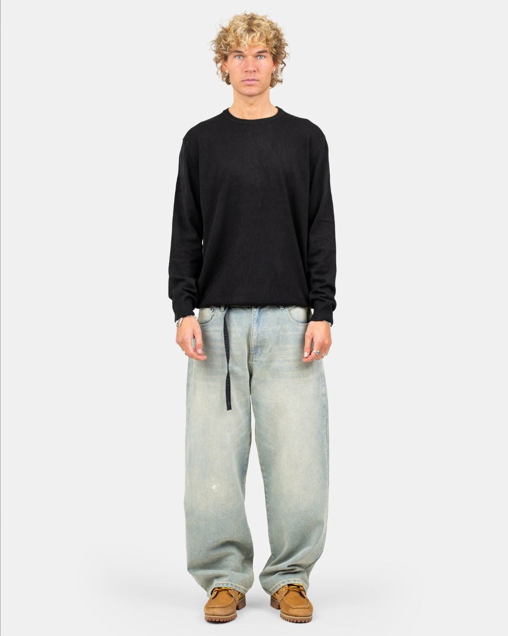 Striktrøje Sort | Skagen - clothing.dk