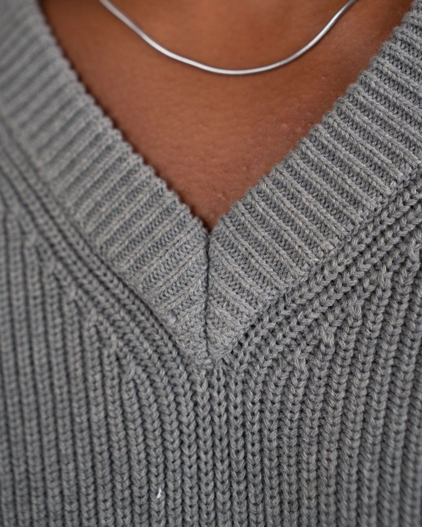 Strikvest Grå | Skagen - clothing.dk