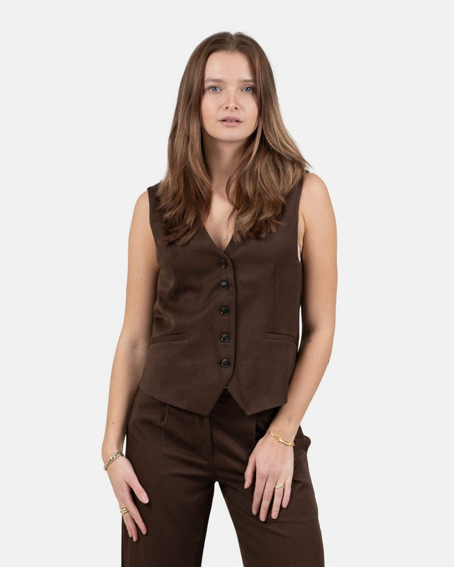 Suitvest Brun | Skagen - clothing.dk