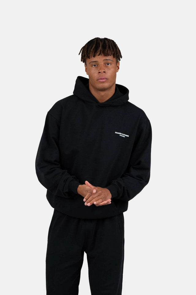 UNMARKED Hoodie Sort |  Skagen-clothing.dk