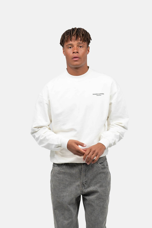 UNMARKED Sweatshirt Hvid |  Skagen-clothing.dk